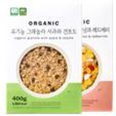 Organic granola and cereal packs