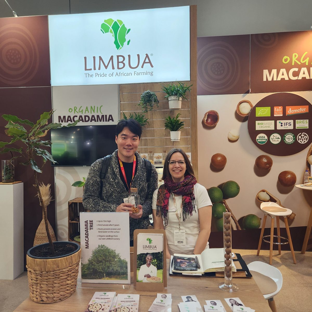 Visiting an organic macadamia supplier at origin